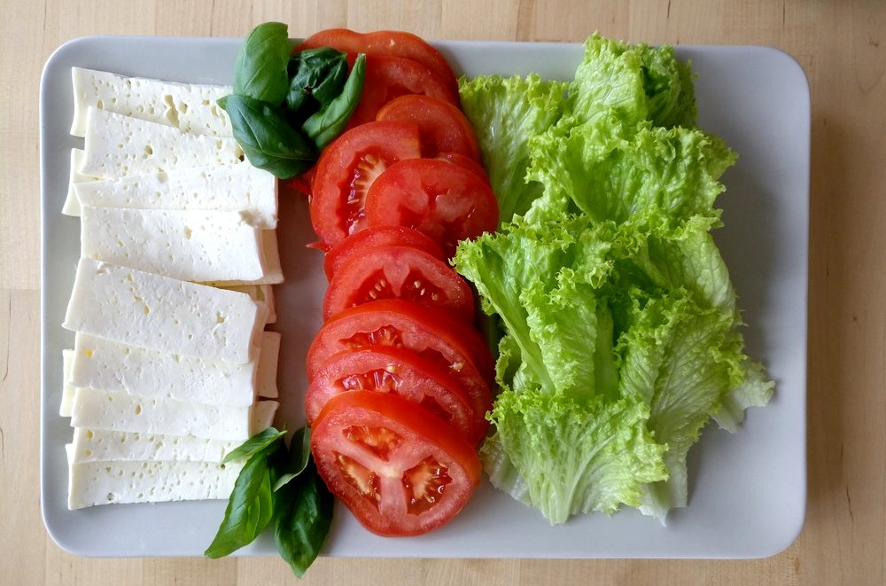 Salatbeilage für mediterane Burger