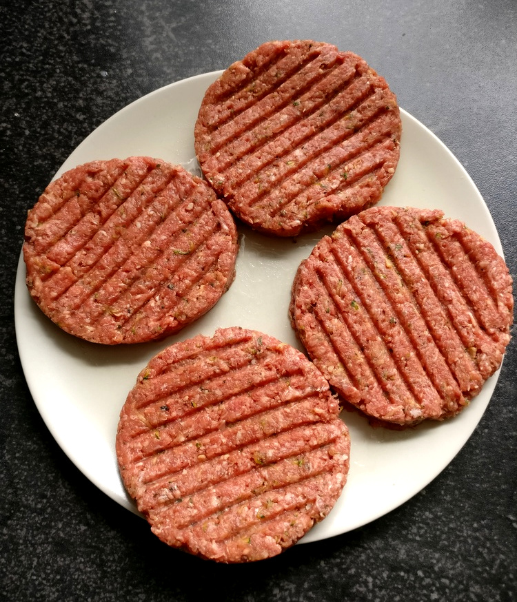 Gepresste Hamburger Patties