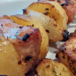 Fertiger Kartoffel-Hühnchen-Spieße
