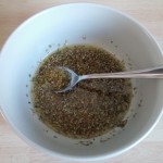 Zaatar - eine Olivenöl-Thymian-Oregano-Mixtur