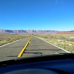 Ewig lange Straße in Arizona