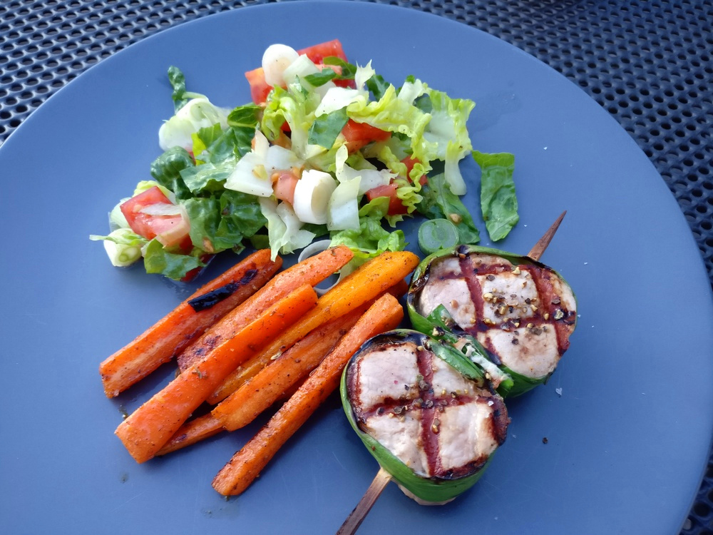 Schweinefilet-Lauch-Grillspieße mit Karotten - arne-grillt.de | Leckere ...